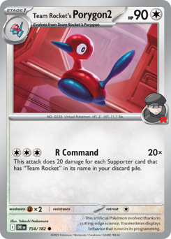 Team Rocket's Porygon2 — Destined Rivals 154/182