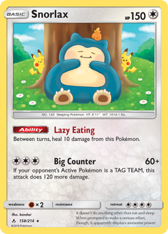Snorlax — Unbroken Bonds 158/214