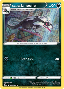 Galarian Linoone — Fusion Strike 160/264