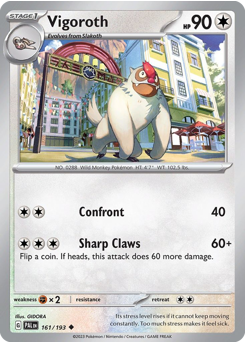 Vigoroth — Paldea Evolved 161/193