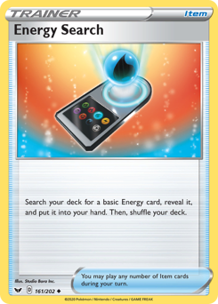 Energy Search — Sword & Shield 161/202