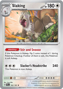 Slaking — Paldea Evolved 162/193