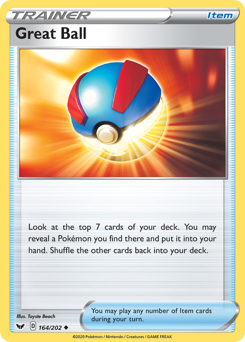 Great Ball — Sword & Shield 164/202