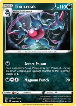 Toxicroak — Fusion Strike 166/264