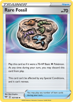 Rare Fossil — Darkness Ablaze 167/189