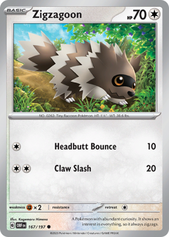 Zigzagoon — Obsidian Flames 167/197