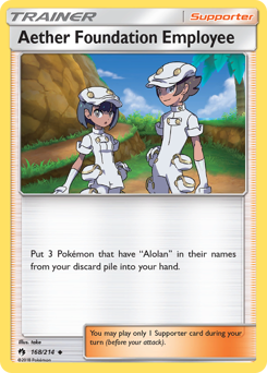 Aether Foundation Employee — Lost Thunder 168/214