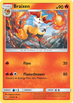 Braixen — Forbidden Light 16/131