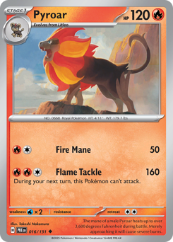 Pyroar — Prismatic Evolutions 16/131