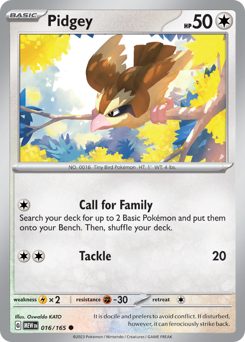 Pidgey — 151 16/165