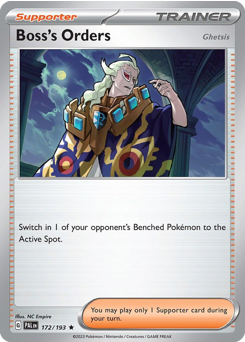 Boss's Orders (Ghetsis) — Paldea Evolved 172/193