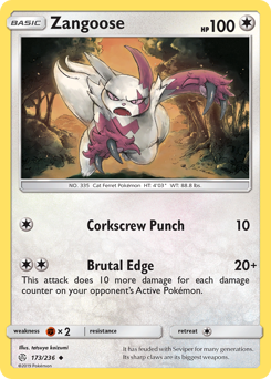 Zangoose — Cosmic Eclipse 173/236