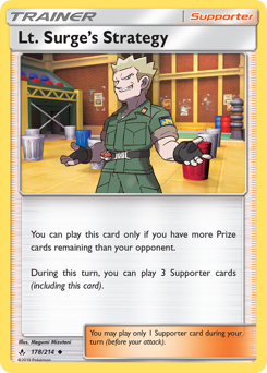 Lt. Surge's Strategy — Unbroken Bonds 178/214
