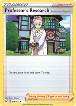 Professor's Research (Professor Magnolia) — Sword & Shield 178/202