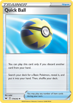 Quick Ball — Sword & Shield 179/202