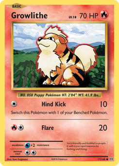 Growlithe — Evolutions 17/108