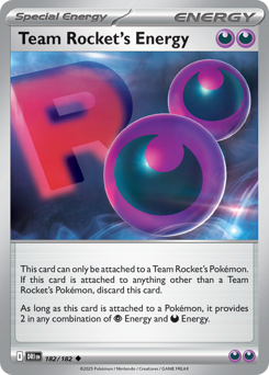 Team Rocket's Energy — Destined Rivals 182/182