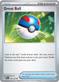 Great Ball — Paldea Evolved 183/193