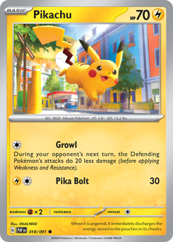 Pikachu — Paldean Fates 18/91