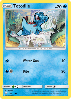 Totodile — Shining Legends 18/73