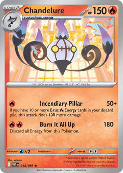 Chandelure — White Flare 18/86
