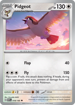 Pidgeot — 151 18/165