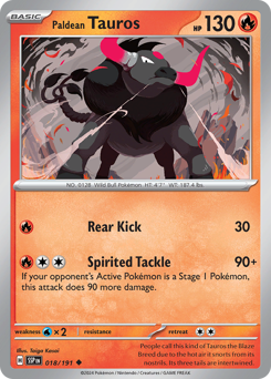 Paldean Tauros — Surging Sparks 18/191