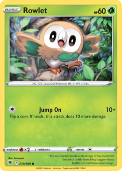 Rowlet — Astral Radiance 19/189