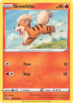 Growlithe — Silver Tempest 19/195