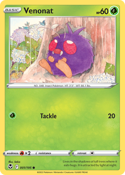 Venonat — Silver Tempest 1/195