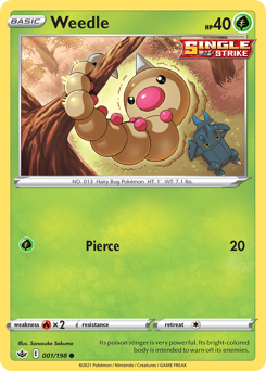Weedle — Chilling Reign 1/198