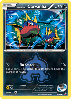 Team Aqua's Carvanha — Double Crisis 20/34