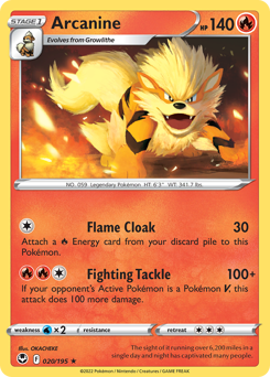 Arcanine — Silver Tempest 20/195