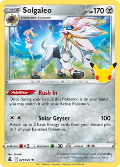 Solgaleo — Celebrations 21/25