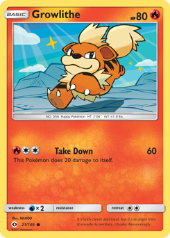 Growlithe — Sun & Moon 21/149