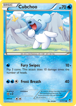 Cubchoo — Furious Fists 21/111