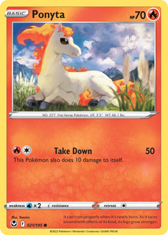 Ponyta — Silver Tempest 21/195