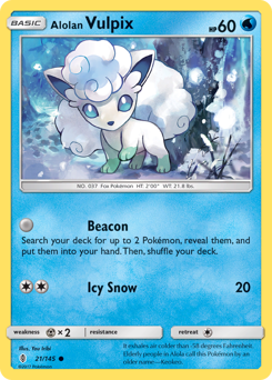 Alolan Vulpix — Guardians Rising 21/145