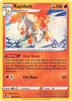 Rapidash — Silver Tempest 22/195