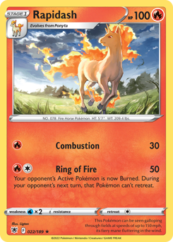 Rapidash — Astral Radiance 22/189