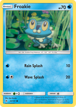 Froakie — Forbidden Light 22/131