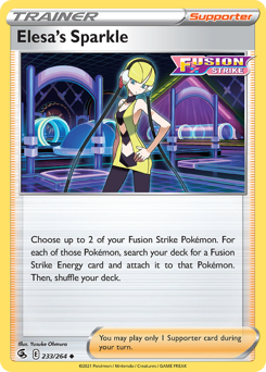 Elesa's Sparkle — Fusion Strike 233/264
