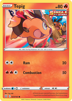 Tepig — Battle Styles 23/163