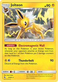 Jolteon — Hidden Fates 23/68