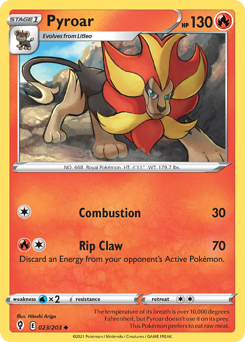 Pyroar — Evolving Skies 23/203