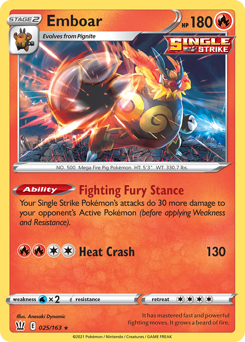 Emboar — Battle Styles 25/163