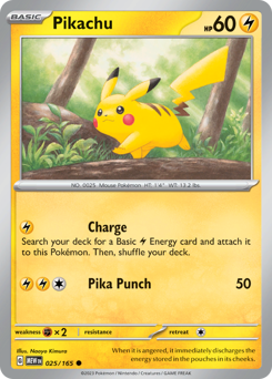 Pikachu — 151 25/165