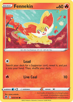 Fennekin — Silver Tempest 25/195