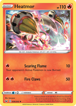 Heatmor — Sword & Shield 26/202