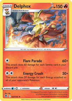 Delphox — Silver Tempest 27/195